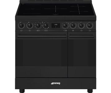 €1989 Smeg C92IPN2 inductie fornuis mat zwart beschikbaar voor biedingen