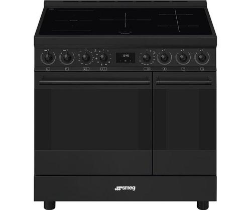 €1989 Smeg C92IPN2 inductie fornuis mat zwart, Witgoed en Apparatuur, Fornuizen, Ophalen of Verzenden
