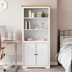 vidaXL Boekenkast BODO 82x40x173 cm massief grenenhout wit, Verzenden, Nieuw, 50 tot 100 cm, 25 tot 50 cm