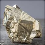 Zeldzame natuurlijke gouden pyriet Kristalclusters- 359.19 g, Verzamelen, Mineralen en Fossielen