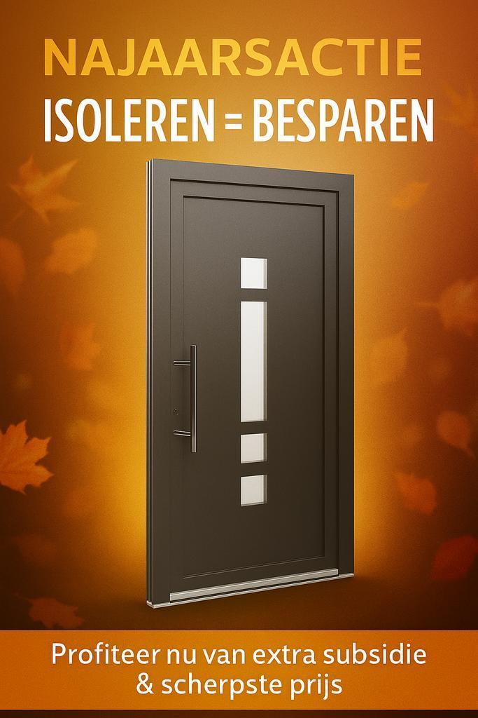 ACTIE! Meer dan 1000 Isolerende Deuren in de aanbieding, Doe-het-zelf en Verbouw, Glas en Ramen, Dubbelglas, Veiligheidsglas, Nieuw