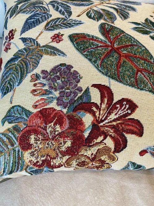 Heerlijke jacquard gobelin kussens met bloemen - Kussen, Antiek en Kunst, Antiek | Kleden en Textiel