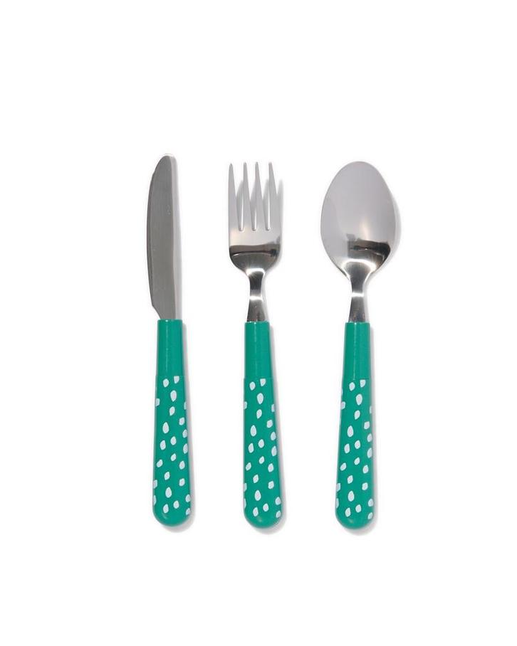HEMA Kinderbestek jungle van €4.99 voor €2 sale, Huis en Inrichting, Keuken | Bestek, Nieuw, Verzenden