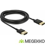 DeLOCK 85117 0.25m HDMI HDMI Zwart HDMI kabel, Nieuw, Verzenden