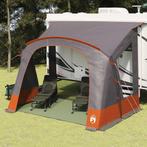 vidaXL Caravan Tent 3-Persoon Grijs en Oranje 252 x 245 x, Verzenden, Nieuw