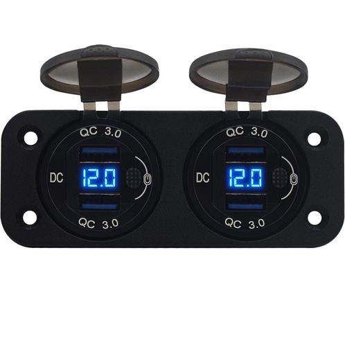 ProRide 12V USB Stopcontact 4 Poorten met, Doe-het-zelf en Verbouw, Elektra en Kabels, Nieuw, Verzenden