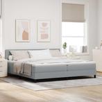 vidaXL Boxspringbed met matras met matras Lichtgrijs 200 x, Verzenden, Nieuw, Stof