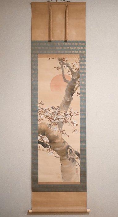 Rising Sun - Lentebloem en Kleine vogel - Kersenbloesems en, Antiek en Kunst, Antiek | Overige Antiek