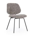 *WOONWINKEL* Eleonora Jon Taupe Eetkamerstoel Modern, Verzenden, Nieuw, Stof