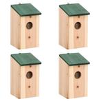 Vogelhuisjes Set - Groen Dak - Tweedekansje - Tuindecoratie, Tuin en Terras, Ophalen of Verzenden, Nieuw