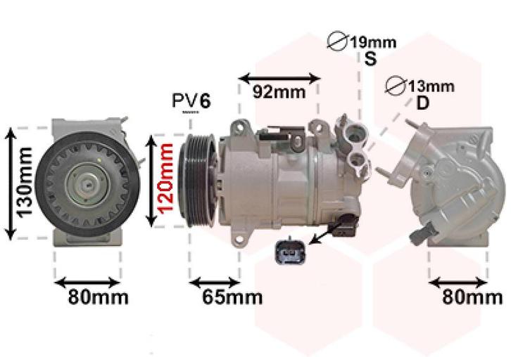 AIRCO COMPRESSOR VOOR CITROEN C4 GRAND PICASSO 2006-, Auto-onderdelen, Airco en Verwarming, Nieuw, Ophalen of Verzenden
