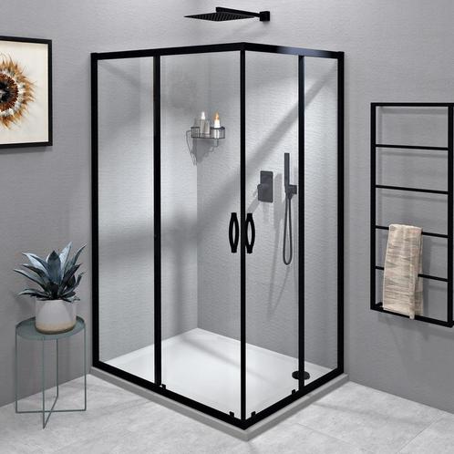 Douchecabine Gelco Sigma Simply Black Rechthoek 100x80x190, Doe-het-zelf en Verbouw, Sanitair, Douche, Nieuw, Ophalen of Verzenden