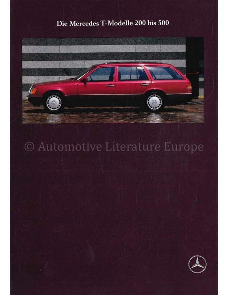 1990 MERCEDES BENZ E KLASSE T BROCHURE DUITS, Boeken, Auto's | Folders en Tijdschriften