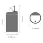 Brabantia Touch Bin Prullenbak - 60 liter - White, Huis en Inrichting, Verzenden, Zo goed als nieuw
