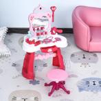 2-set Kinder Make-up Tafel Kaptafel Kaptafel Met Kruk Muziek
