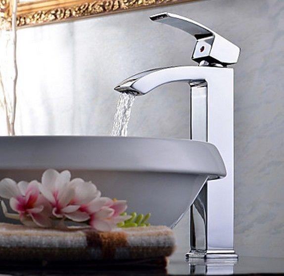 Badkamer kraan Tos chroom wastafelkraan design kraan, Doe-het-zelf en Verbouw, Sanitair, Nieuw, Verzenden