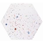 Hexagon Vloertegel Realonda Confetti 56 x 48,5 cm Wit (Prijs, Nieuw, Ophalen of Verzenden, Vloertegels, Overige materialen