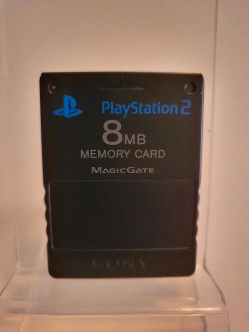 Zwarte Memory Card 8MB Playstation 2, Spelcomputers en Games, Games | Sony PlayStation 2, Ophalen of Verzenden