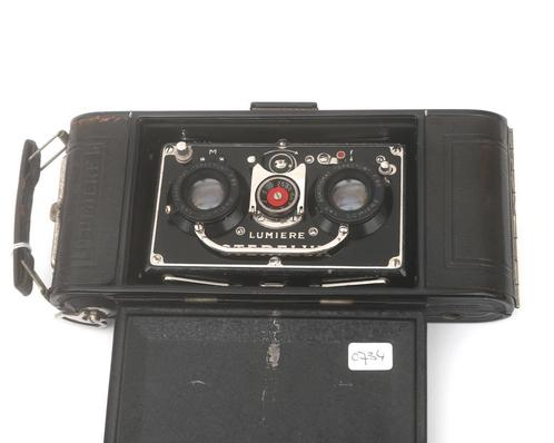 Een Lumière Sterelux Model 2 camera, Frankrijk, ca. 1935, Audio, Tv en Foto, Fotocamera's Analoog, Gebruikt