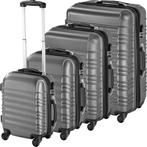 kofferset ABS 4-dlg. - grijs, Sieraden, Tassen en Uiterlijk, Nieuw, Verzenden