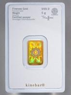 5 gram - Goud .999 - Heraeus, Germany, Kinebar - Verzegeld, Postzegels en Munten, Edelmetalen en Baren
