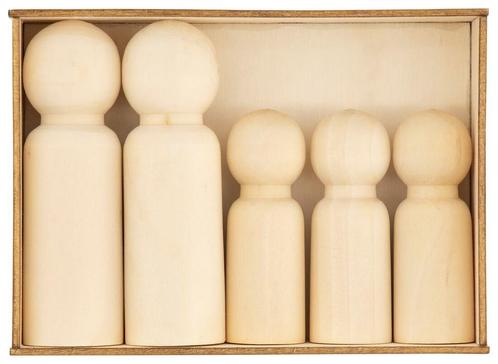 HEMA Poppetjes hout, Hobby en Vrije tijd, Knutselen, Nieuw, Verzenden