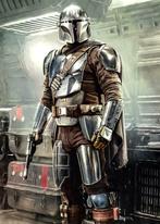 Mandalorian behang Fight Posture, Star Wars, Netflix serie, Kinderen en Baby's, Kinderkamer | Inrichting en Decoratie, Verzenden