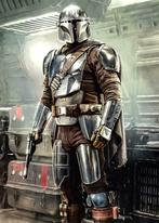 Mandalorian behang Fight Posture, Star Wars, Netflix serie, Kinderen en Baby's, Nieuw, Wanddecoratie, Verzenden