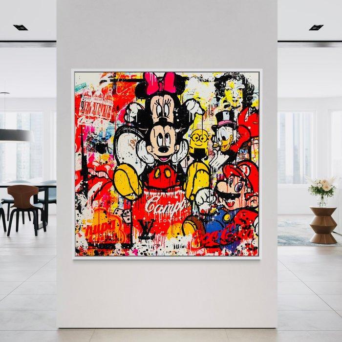 Mikko - Mickey And Minnie Mouse On Campbells Soup - XL (No, Antiek en Kunst, Kunst | Schilderijen | Modern