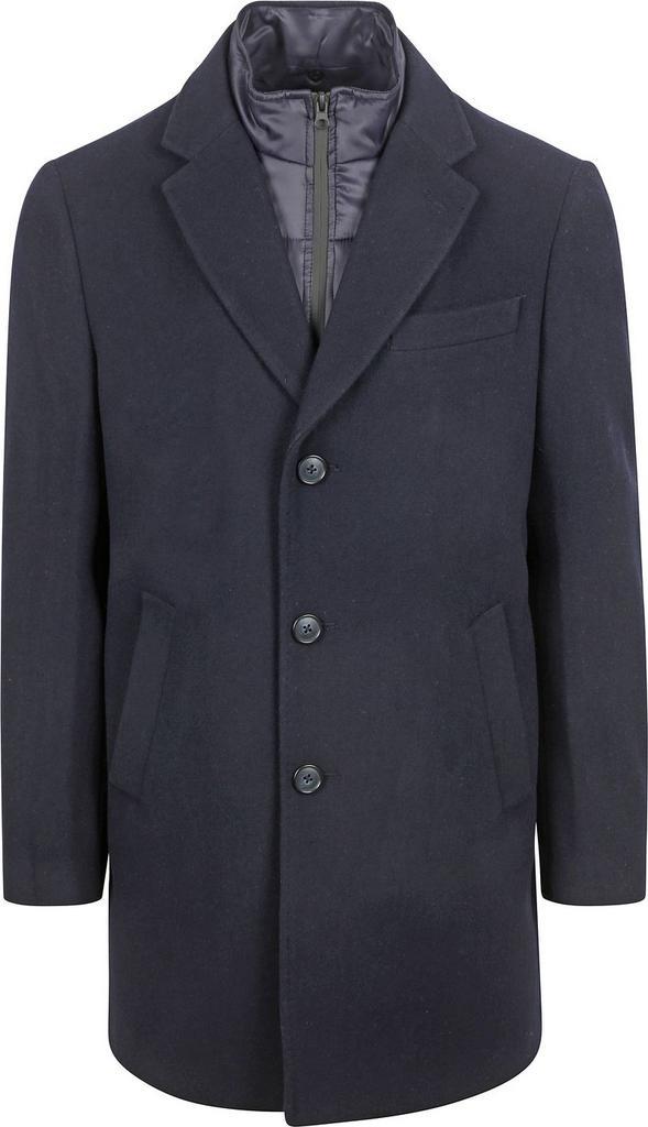 Suitable Coat Wol Twill Navy maat 48 Heren, Kleding | Heren, Jassen | Winter, Blauw, Nieuw, Maat 48/50 (M), Verzenden