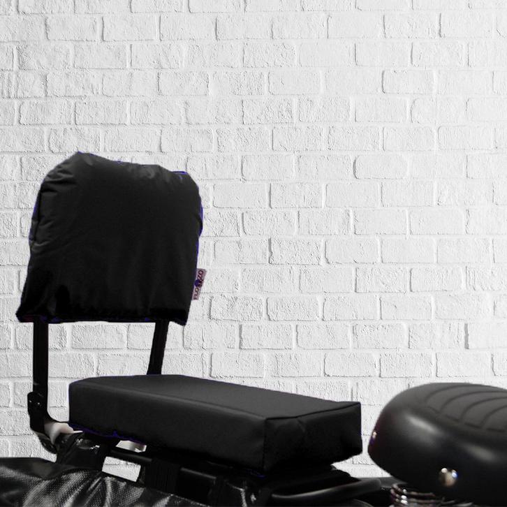 Flo en Zo Fietskussen Pakket Zwart met rugleuning en voetste, Fietsen en Brommers, Fietsaccessoires | Fietsstoeltjes, Nieuw, Verzenden