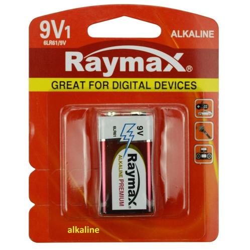 Raymax Krachtige 9V batterij - Alkaline - Langdurige pres..., Audio, Tv en Foto, Accu's en Batterijen, Nieuw, Ophalen of Verzenden