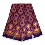 Afrikaanse stof - Exclusief versierd met glittereffecten 100, Hobby en Vrije tijd, Stoffen en Lappen, Ophalen of Verzenden, Nieuw