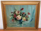 Spaanse school (XX) - Jarrón con flores, Antiek en Kunst