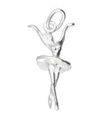 Zilveren Balletdanseres ketting hanger, Verzenden, Nieuw