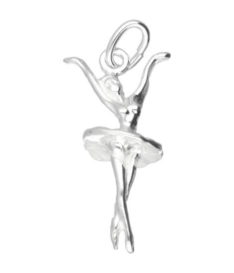 Zilveren Balletdanseres ketting hanger, Sieraden, Tassen en Uiterlijk, Kettinghangers, Verzenden