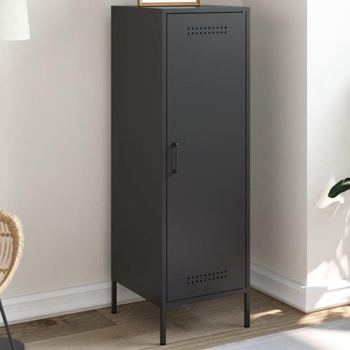 Hoge kast zwart staal | Retourdeal | 50% Korting!, Huis en Inrichting, Kasten | Kledingkasten, 25 tot 50 cm, Nieuw, Metaal, 100 tot 150 cm