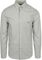 Gant Poplin Banker Overhemd Streep Groen maat M Heren, Verzenden, Nieuw, Groen, Gant