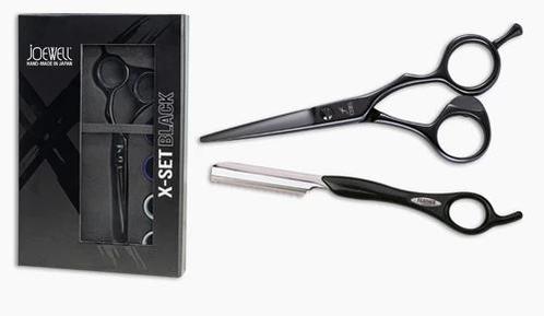 Joewell X-Set Black 5.75 &amp; Feather Razor black (Scharen), Sieraden, Tassen en Uiterlijk, Uiterlijk | Haarverzorging, Nieuw