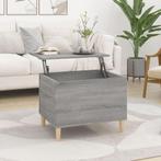 vidaXL Salontafel 60x44,5x45 cm bewerkt hout grijs sonoma, Minder dan 50 cm, 50 tot 100 cm, Verzenden, Nieuw