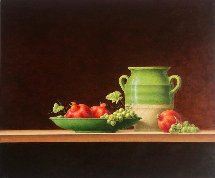 Ruud Verkerk - Mediterraan stilleven., Antiek en Kunst, Kunst | Schilderijen | Modern