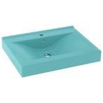 Lichtgroene Wastafel 60cm | Tweedekansje | Badkamer Upgrade, Huis en Inrichting, Badkamer | Badkamermeubels, Nieuw, Minder dan 100 cm