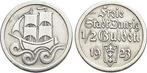 1/2 Gulden 1923 Danzig-stadt, Postzegels en Munten, Munten | Europa | Niet-Euromunten, Verzenden
