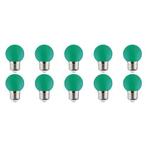LED Lamp 10 Pack - Romba - Groen Gekleurd - E27 Fitting - 1W, Huis en Inrichting, Ophalen of Verzenden, Nieuw, Overige materialen