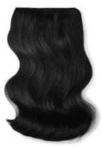 Remy Human Hair extensions Double Weft  18 - zwart 1#, Nieuw