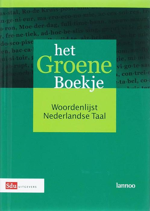 Het Groene Boekje 9789012105903, Boeken, Studieboeken en Cursussen, Zo goed als nieuw, Verzenden