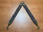 Leren duo honden riem berry/army green, Ophalen of Verzenden, Nieuw