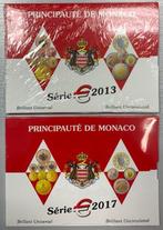 Monaco. Year Set (BU) 2013/2017 (2 sets), Postzegels en Munten, Munten | Europa | Euromunten