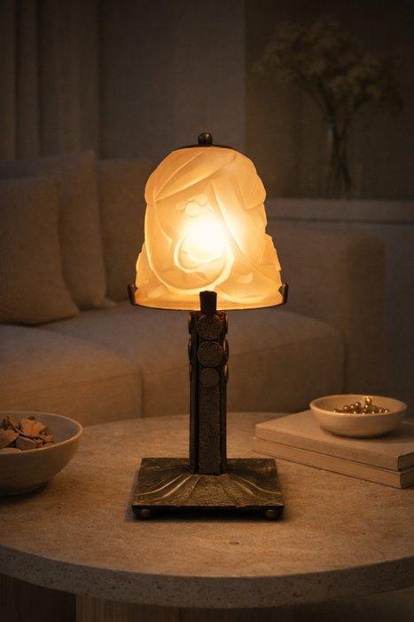 Lamp - Smeedijzer - Morin & Bost – Degué, Antiek en Kunst, Kunst | Designobjecten