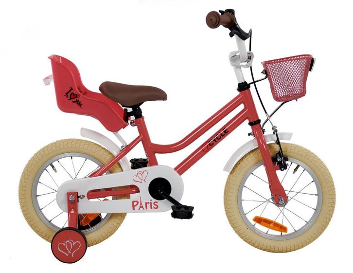 2Cycle Paris kinderfiets 14 inch (3 tot 5 jaar) voor meisjes, Fietsen en Brommers, Fietsen | Meisjes, Nieuw, Verzenden